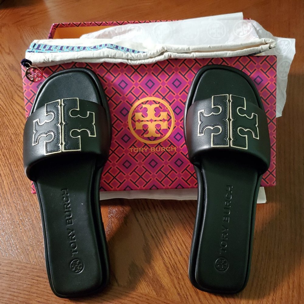 Tory Burch Double T Sport Slide